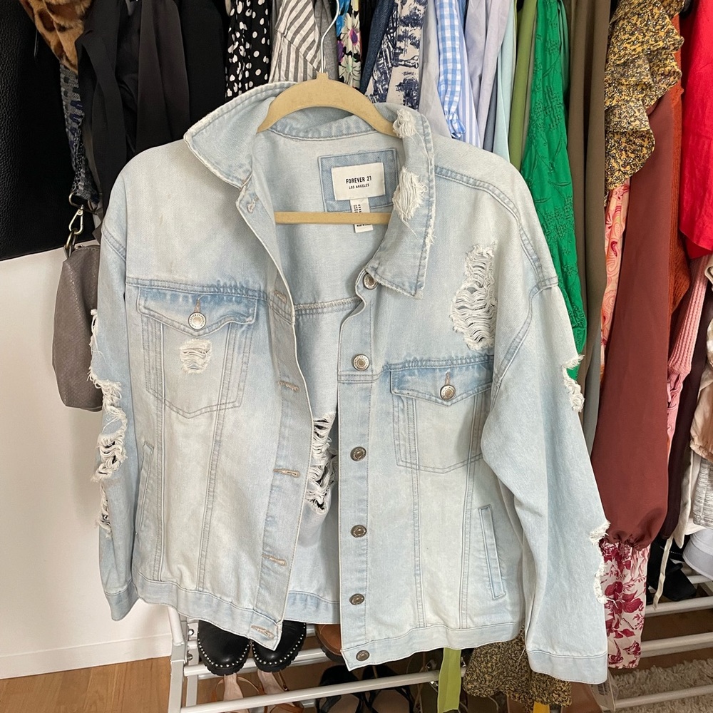 oversized jean jacket